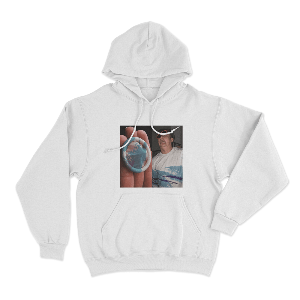 Condom Meme Unisex Hoodie White Condom Meme Unisex Hoodie White