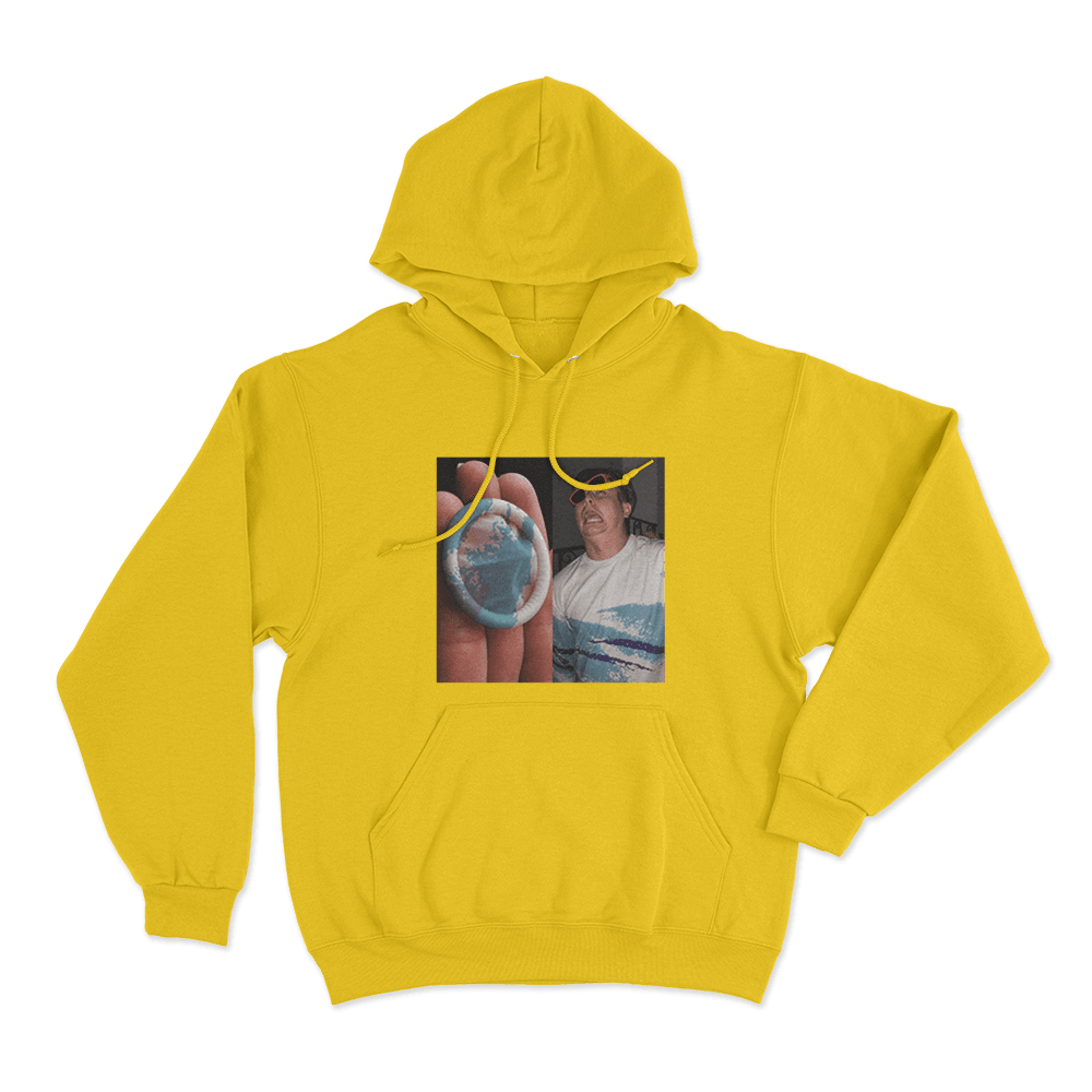 Condom Meme Unisex Hoodie Yellow Condom Meme Unisex Hoodie Yellow
