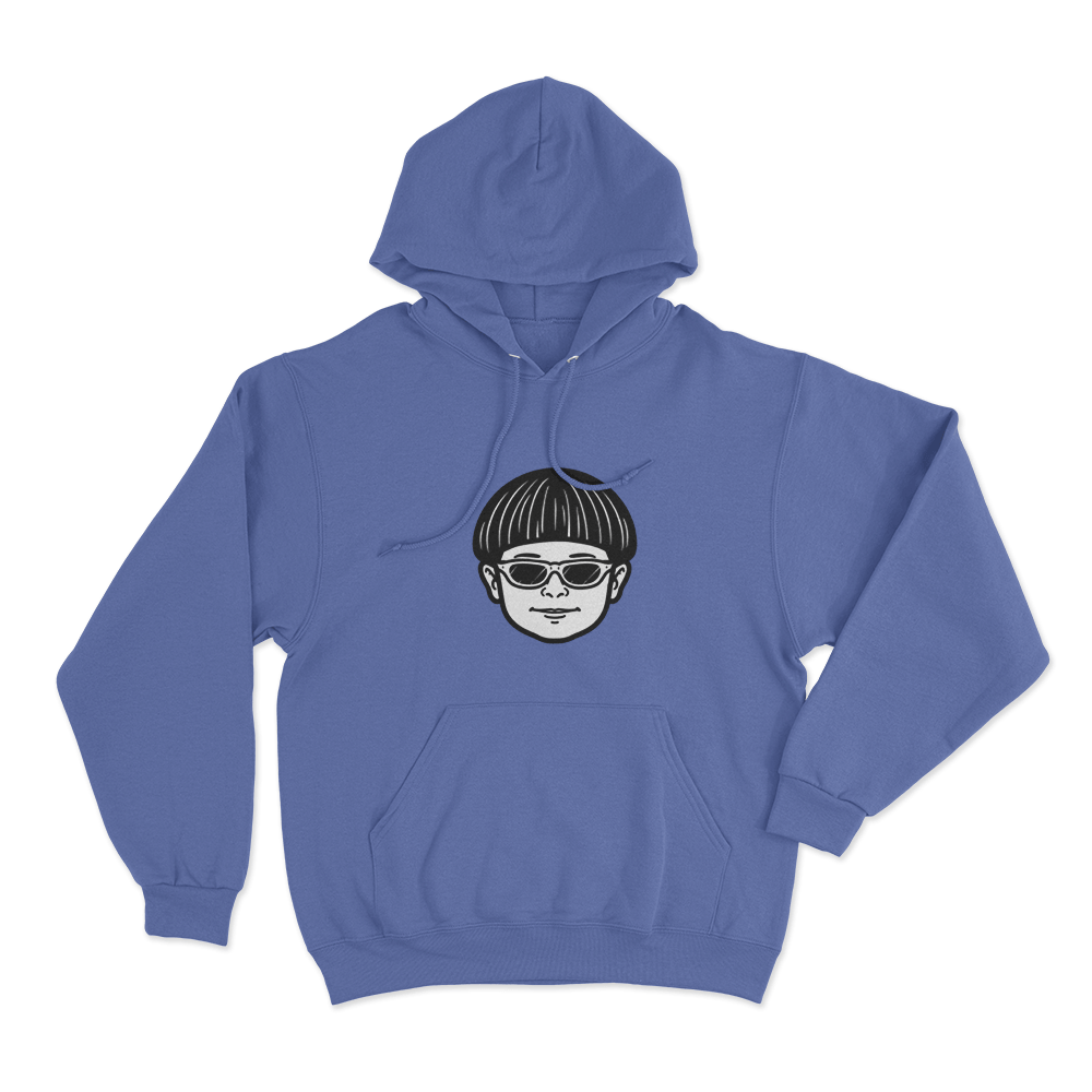 Oliver Tree Cartoon Head Unisex Hoodie Blue Oliver Tree Cartoon Head Unisex Hoodie Blue
