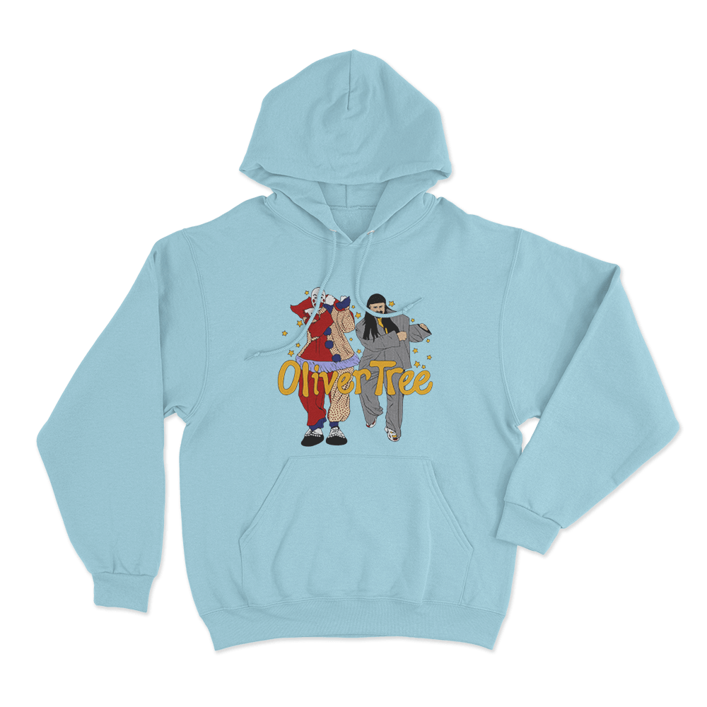 Oliver Tree Miss You Clown Unisex Hoodie Sky Blue Oliver Tree Miss You Clown Unisex Hoodie Sky Blue