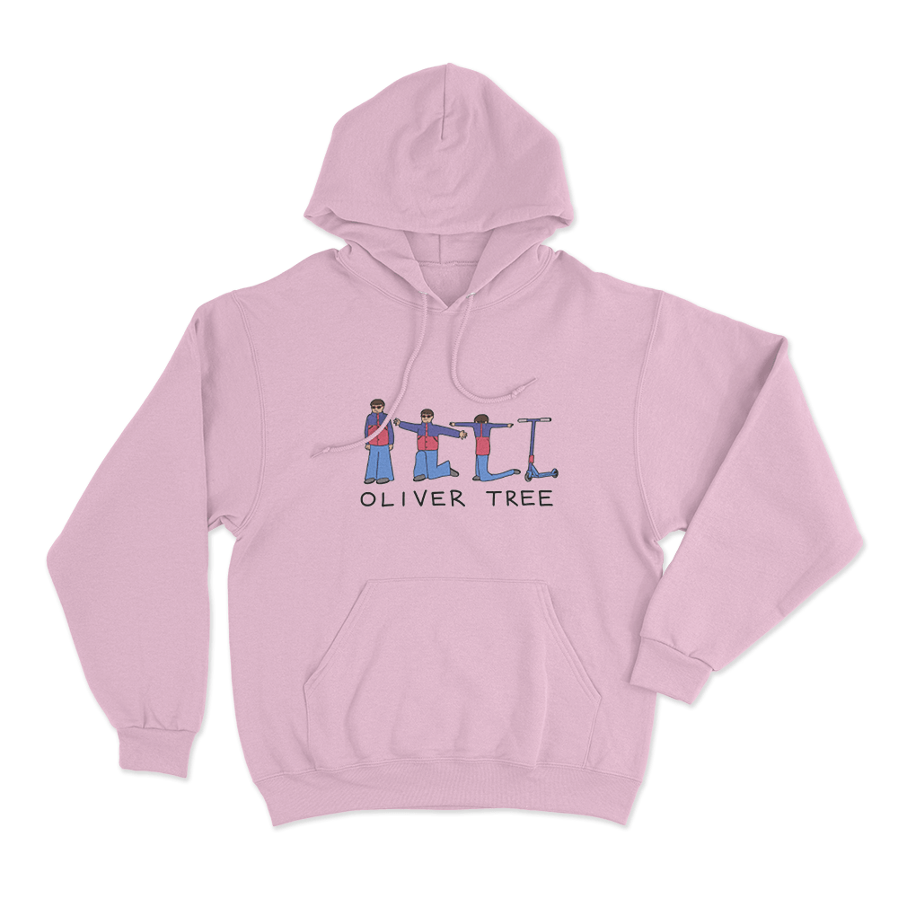 Oliver Tree Scooter Morph Unisex Hoodie Pink Oliver Tree Scooter Morph Unisex Hoodie Pink