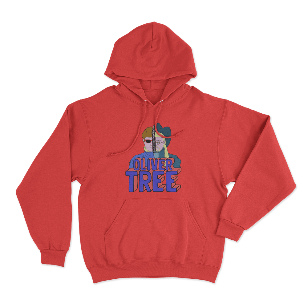 Oliver Tree Terminator Tree Unisex Hoodie Red Oliver Tree Terminator Tree Unisex Hoodie Red