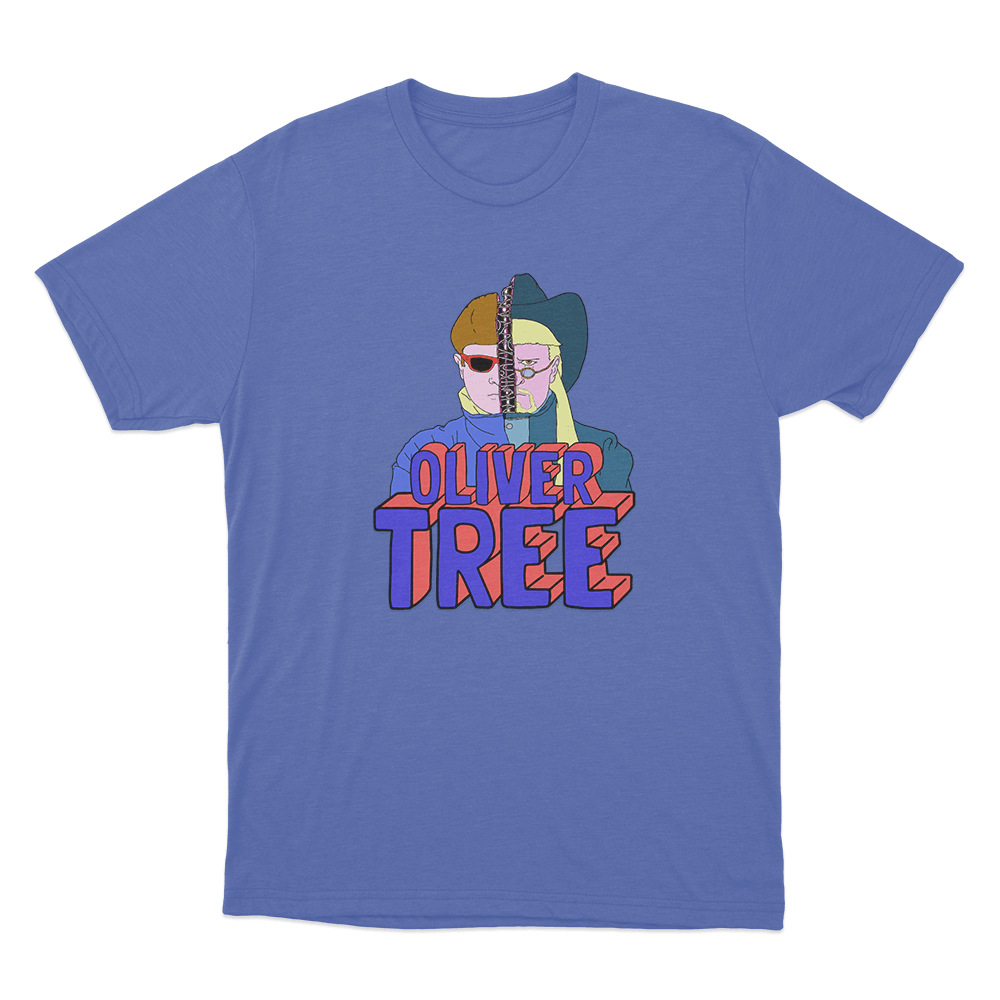Oliver Tree Terminator Tree Unisex T Shirt Blue Oliver Tree Terminator Tree Unisex T Shirt Blue