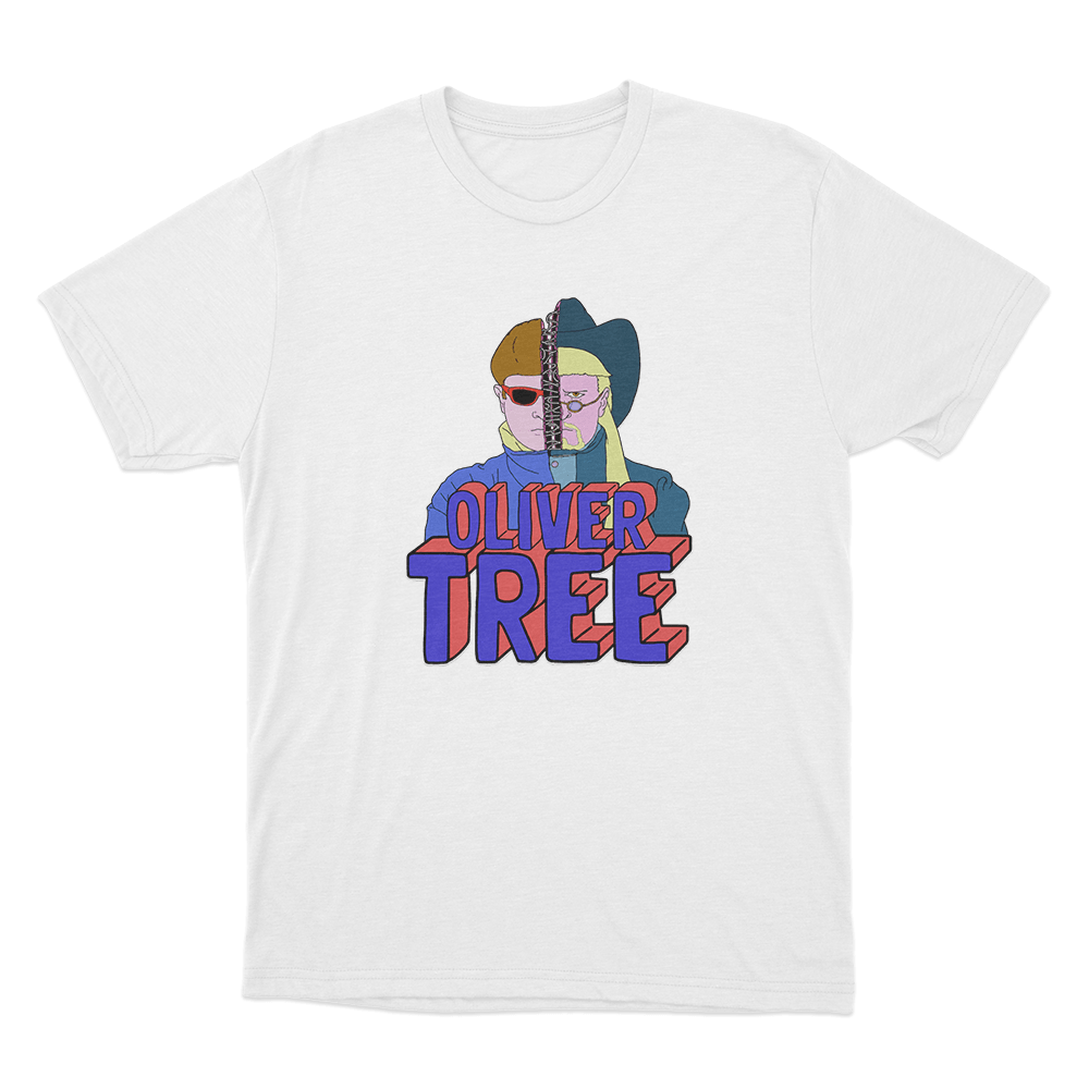 Oliver Tree Terminator Tree Unisex T Shirt White Oliver Tree Terminator Tree Unisex T Shirt White