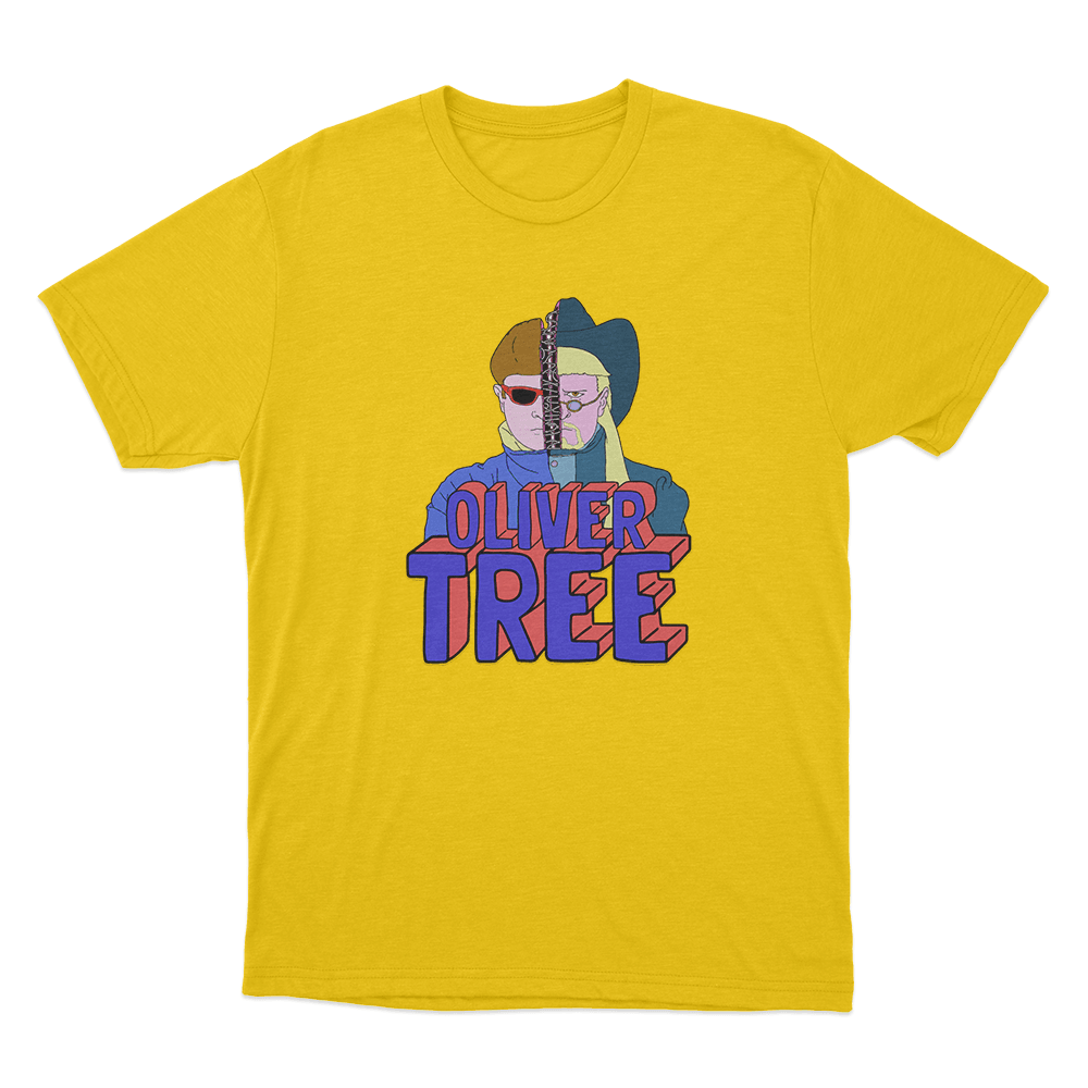Oliver Tree Terminator Tree Unisex T Shirt Yellow Oliver Tree Terminator Tree Unisex T Shirt Yellow